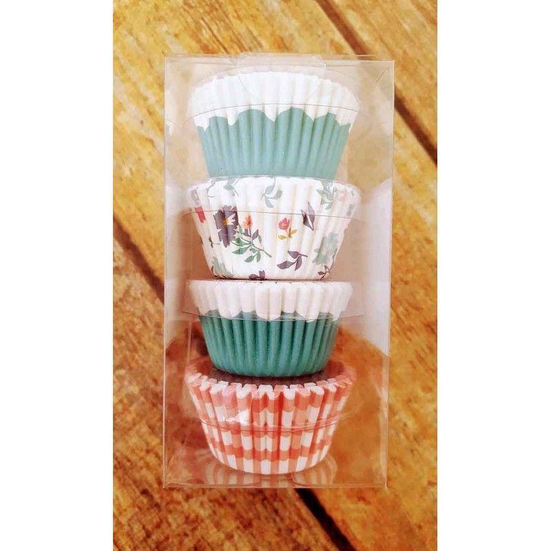 MINI MOLDES DE PAPEL PARA CUPCAKE HOMEMADE WITH LOVE (96 piezas)