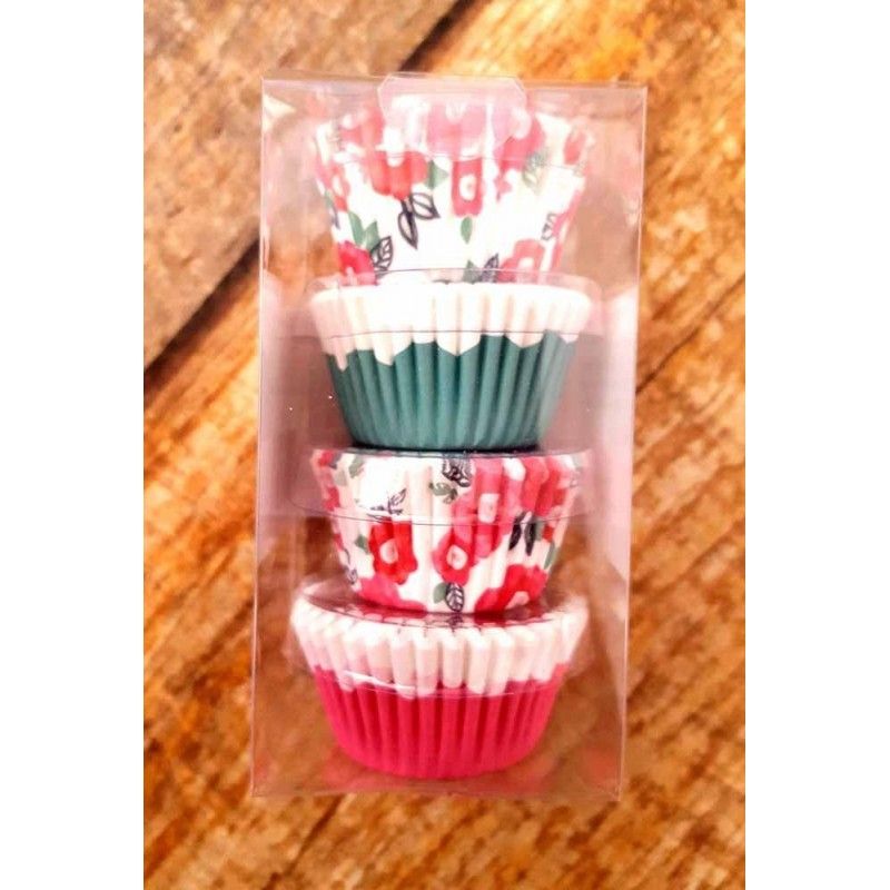 MINI MOLDES DE PAPEL PARA CUPCAKE HOMEMADE WITH LOVE (96 piezas)