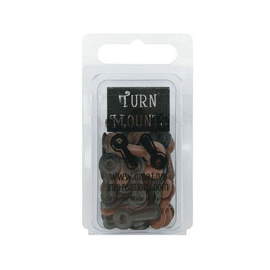 TURN MOUNTS METALICOS NEGRO Y CAFE (50 PCS)