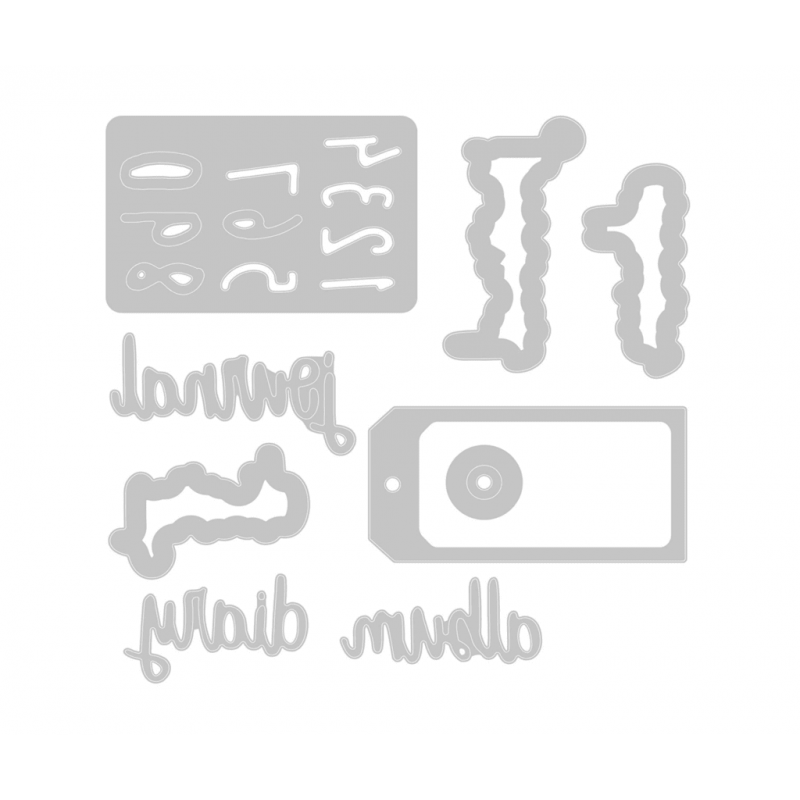 TROQUEL FRASES PARA DIARIO CARROTCAKE (9 PCS)