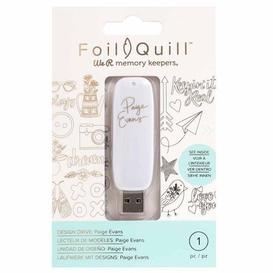 MEMORIA USB CON DISEÑOS PARA FOIL QUILL PAIGE EVANS