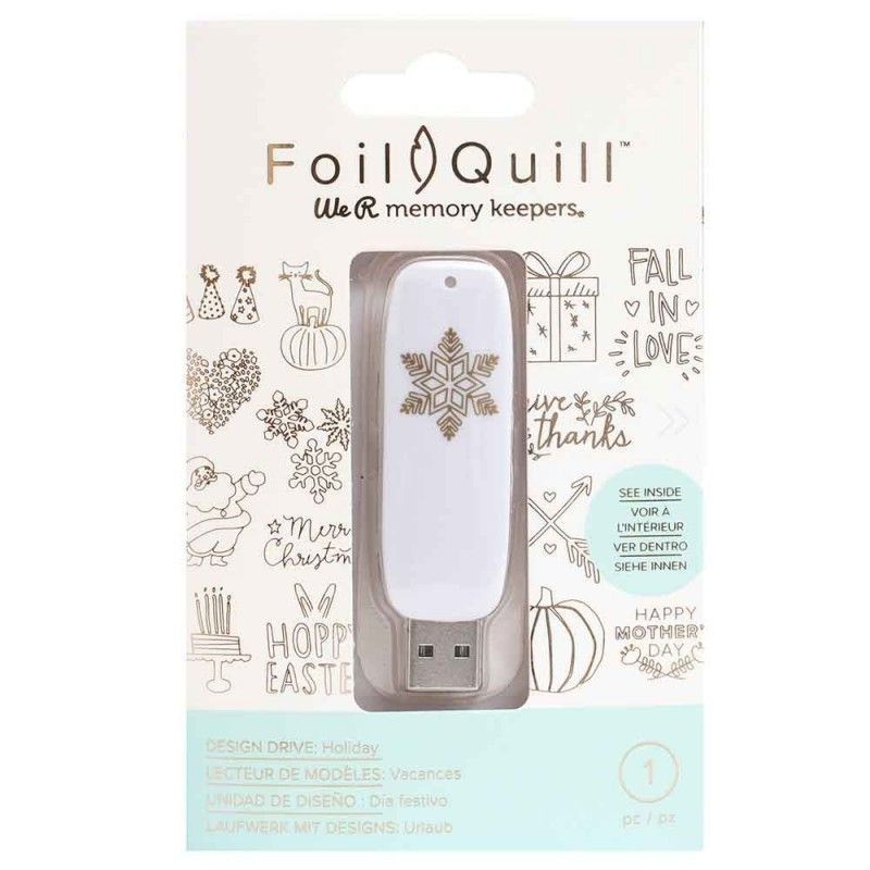 USB CON DISEÑOS PARA FOIL QUILL HOLIDAY