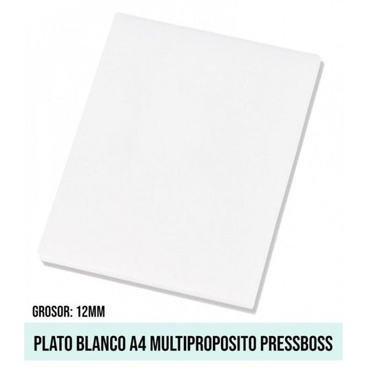 PLATO BLANCO A4 MULTIPROPOSITO PRESSBOSS