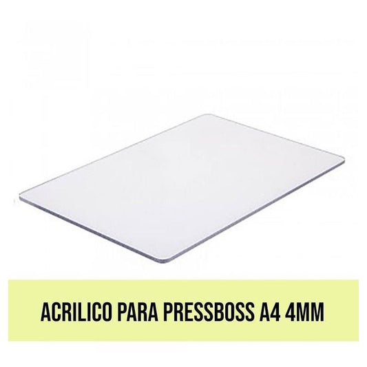 ACRILICO PARA PRESSBOSS A4 4mm