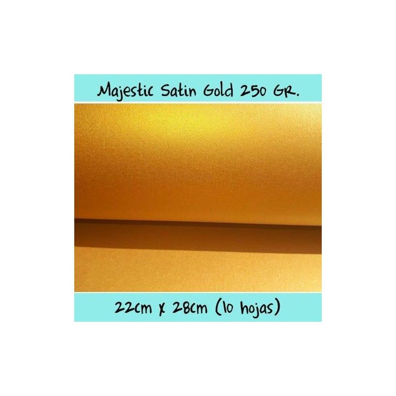 MAJESTIC SATIN GOLD 250 GR 22cm x 28cm (10 PCS)