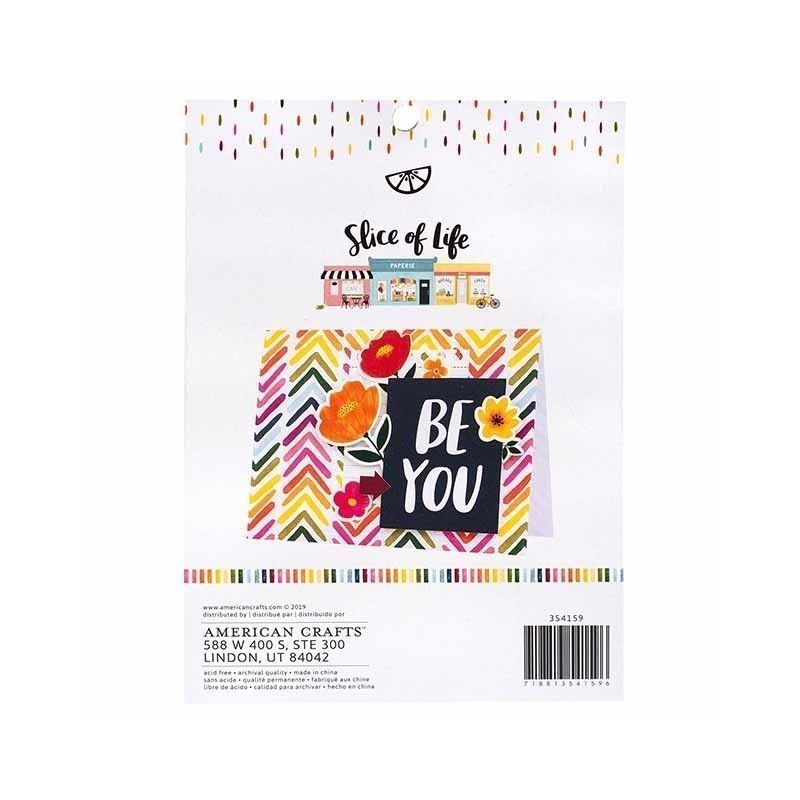 PAPEL SLICE OF LIFE AMY TANGERINE  15cm x 20cm (36 PCS)