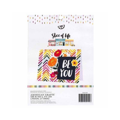 PAPEL SLICE OF LIFE AMY TANGERINE  15cm x 20cm (36 PCS)