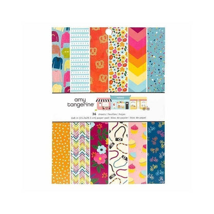 PAPEL SLICE OF LIFE AMY TANGERINE  15cm x 20cm (36 PCS)