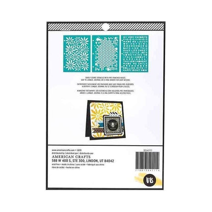 SET DE STENCIL FLOR SALVAJE Y MIEL (3 PCS) VICKI BOUTIN