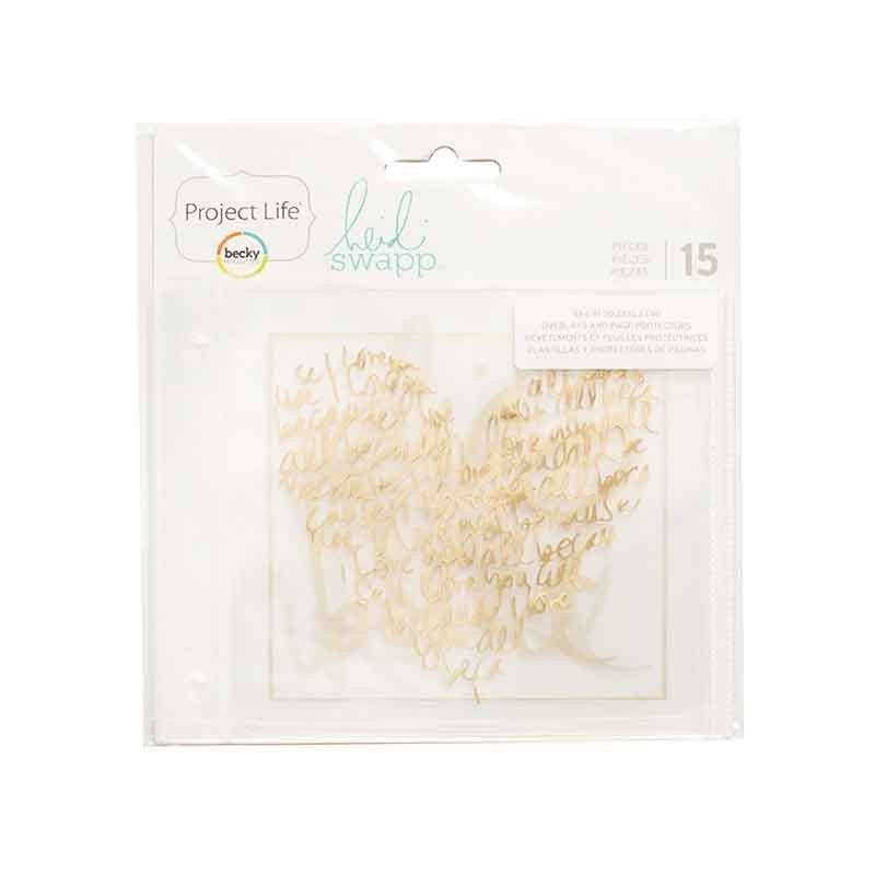 PROTECTORES DE FOTOGRAFIAS Y RECUBRIMIENTOS EN FOIL (HEIDI SWAPP) 10 X 10 CM