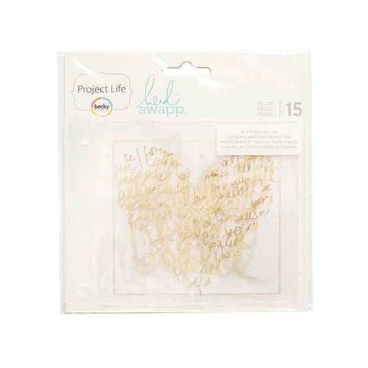 PROTECTORES DE FOTOGRAFIAS Y RECUBRIMIENTOS EN FOIL (HEIDI SWAPP) 10 X 10 CM