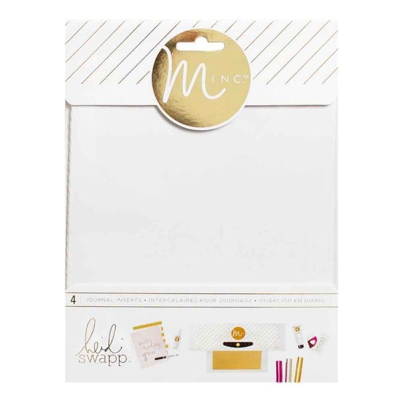 INSERTOS DE  DIARIO ( 4 PCS) HEIDI SWAPP COLECCION MINC