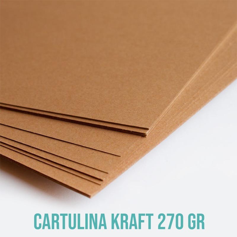 CARTULINA KRAFT 270 GR 21.7cm x 28cm (10 PCS)