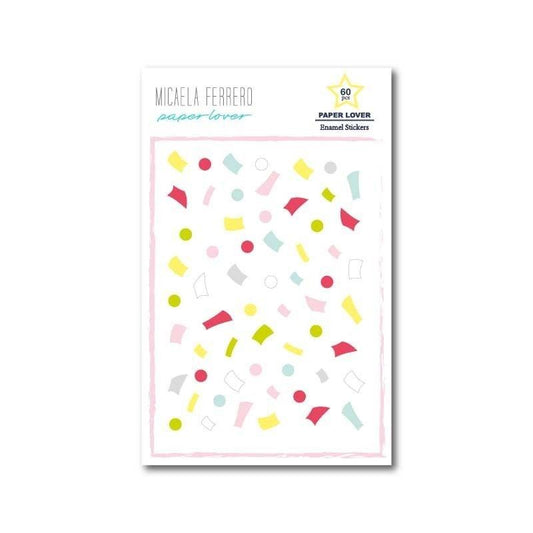 ENAMELS CONFETTI PAPER LOVER (60 PCS)