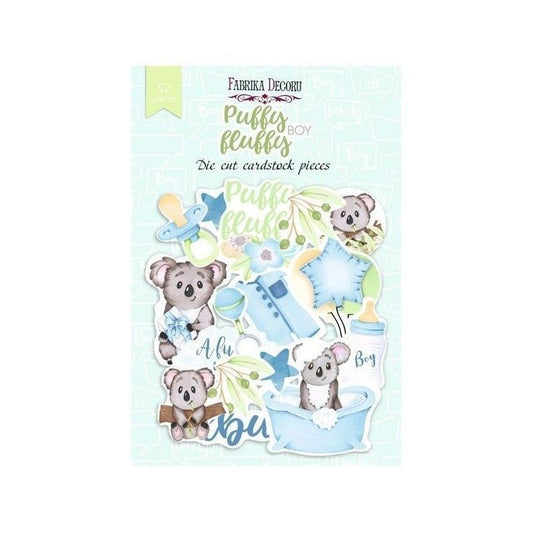 SET DIE CUTS PUFFY FLUFFY BOY  (52 PCS)