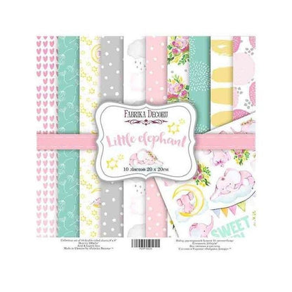 PAPEL SET MY LITTLE ELEPHANT  20 cm x 20 cm (10 PCS)