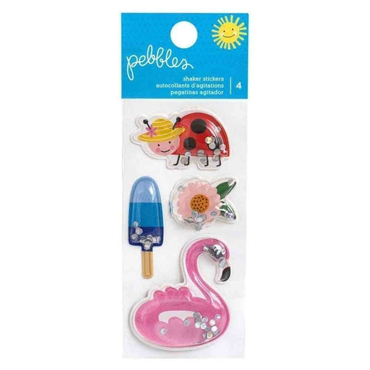 STICKERS SHAKERS SUMMERTIME PEBBLES (4 PCS)