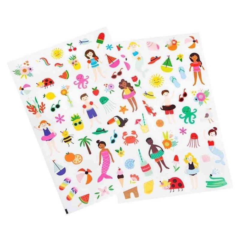 MINI STICKERS SUMMER TIME PEBBLES (94 PCS)