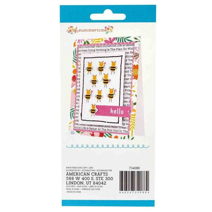 STICKERS PUFFY SUMMER TIME PEBBLES (40 PCS)