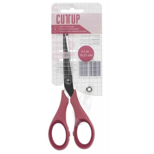 TIJERAS MEDIANAS CUTUP ROSADAS 16.5 CM