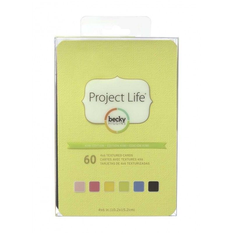 TARJETAS PROJECT LIFE EDICION KIWI 10cm x 15cm (60 PCS)