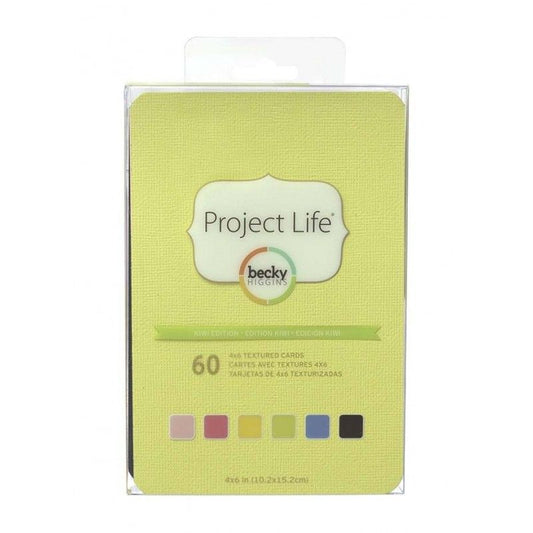 TARJETAS PROJECT LIFE EDICION KIWI 10cm x 15cm (60 PCS)