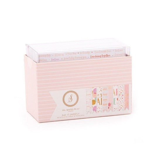 CAJA DE TARJETAS Y SOBRES SAY SWEETLY