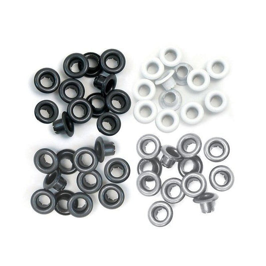 EYELETS COLORES METALIZADOS PLATA ESTANDAR We R Memory Keepers (60 pcs)