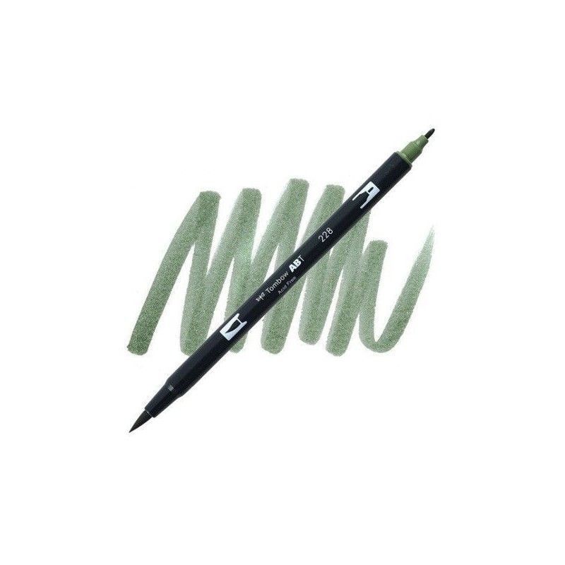 TOMBOW DUAL BRUSH PEN 228 GRAY GREEN