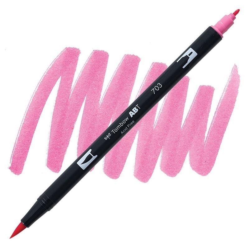 TOMBOW DUAL BRUSH PEN 703 PINK ROSE