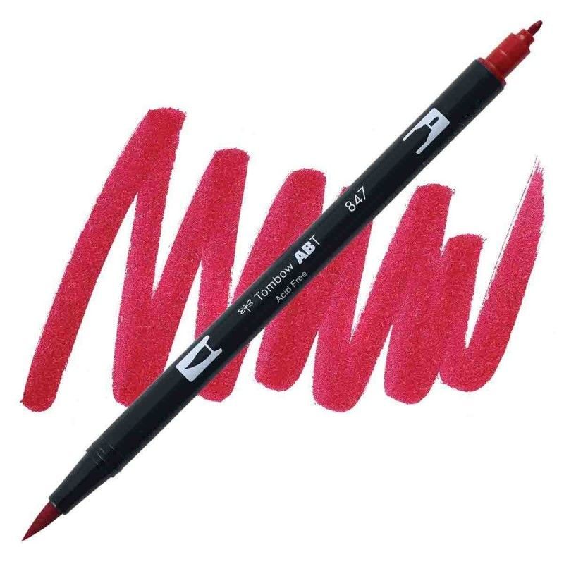 TOMBOW DUAL BRUSH PEN 847 CRIMSON