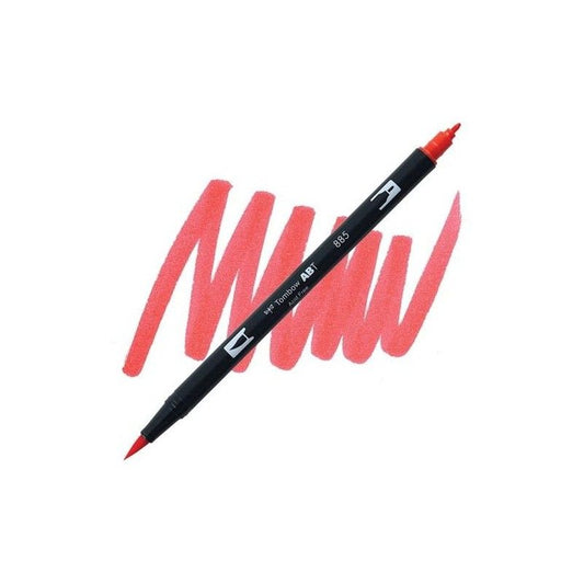 TOMBOW DUAL BRUSH PEN 885 WARN RED