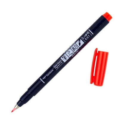 MARCADOR FUDENOSUKE ROJO NEON PUNTA DURA 94 TOMBOW