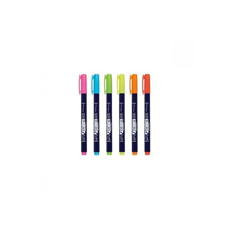 MARCADOR FUDENOSUKE ROJO NEON PUNTA DURA 94 TOMBOW