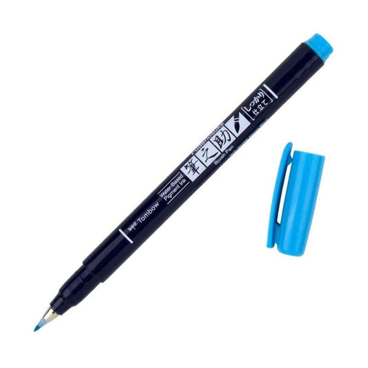 MARCADOR FUDENOSUKE AZUL NEON PUNTA DURA 96 TOMBOW