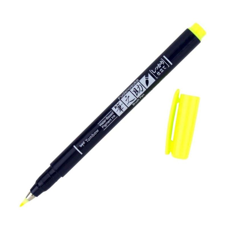 MARCADOR FUDENOSUKE AMARILLO NEON PUNTA DURA 91 TOMBOW