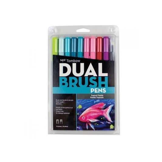 TOMBOW DUAL BRUSH TROPICALES (10 PCS)