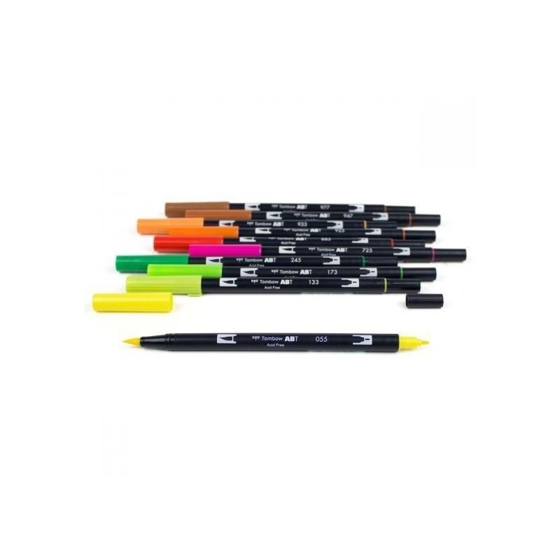 TOMBOW DUAL BRUSH CITRICOS (10 PCS)