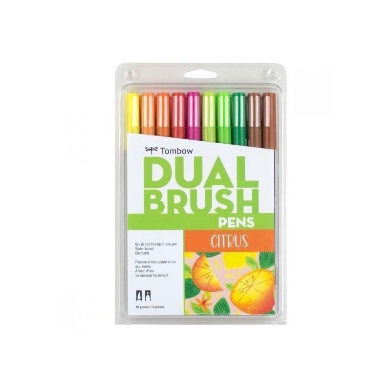 TOMBOW DUAL BRUSH CITRICOS (10 PCS)