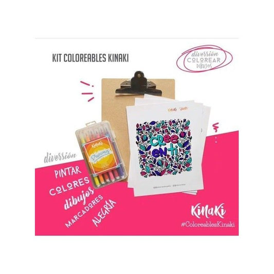 KIT DE COLOREABLES KINAKI