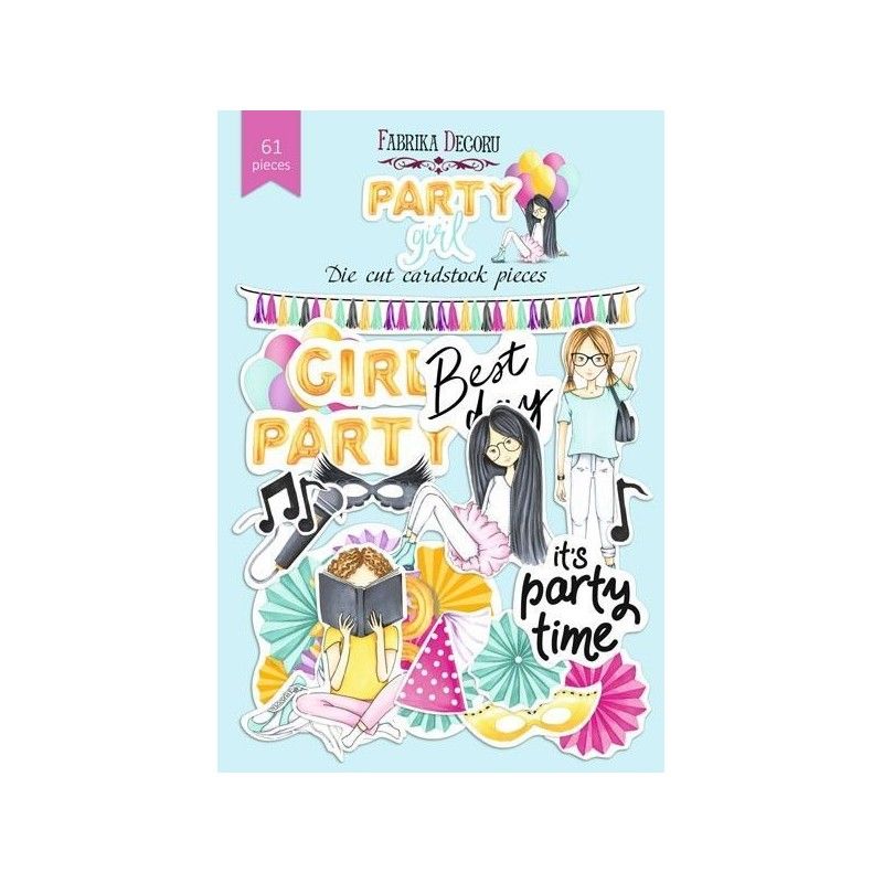 DIE CUTS PARTY GIRL 61 PCS