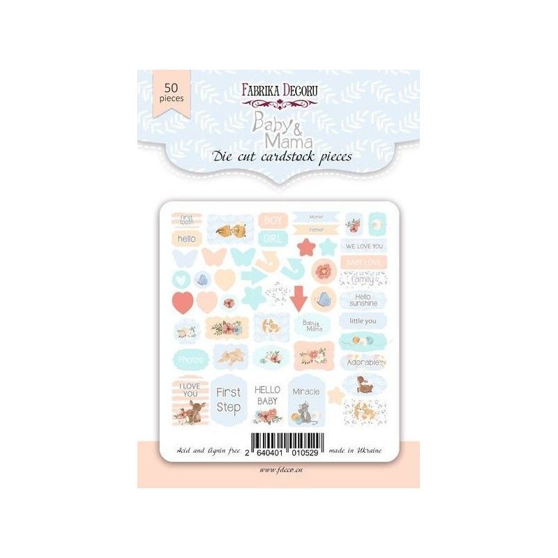 DIE CUTS  BABY & MOM 50 PCS