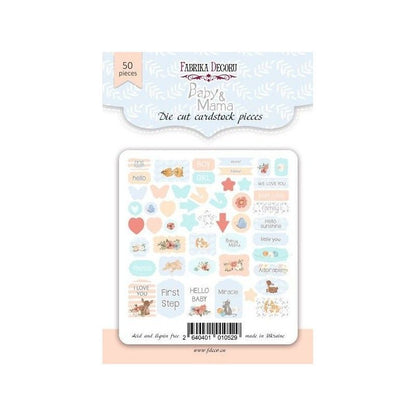 DIE CUTS  BABY & MOM 50 PCS