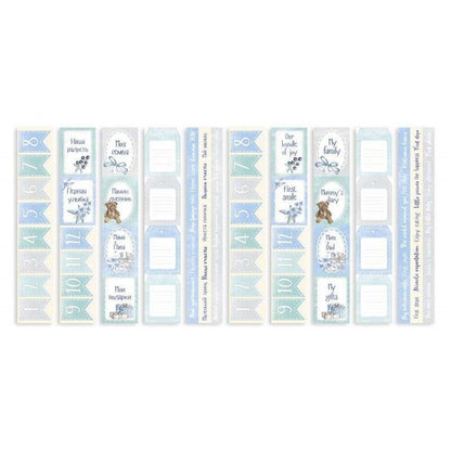 SET DE PAPELES SHABBY BABY BOY 30.5 X 30.5 CM (DOBLE CARA)