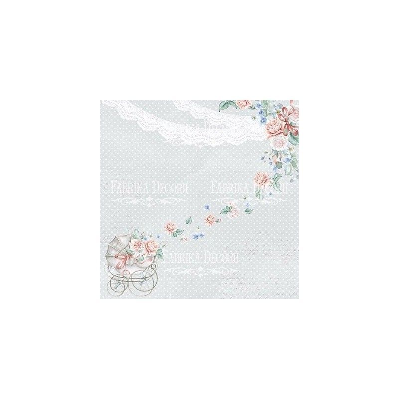 SET DE PAPELES Shabby Baby Girl 20 x 20 CM (DOBLE CARA)