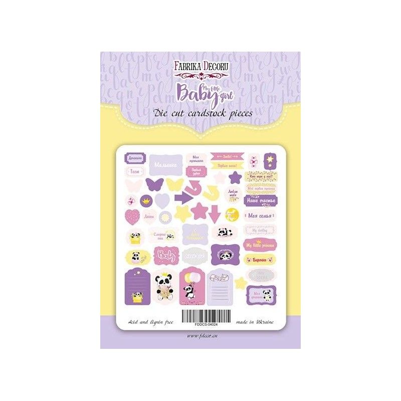 DIE CUTS MY LITTLE BABY GIRL (42 PCS)