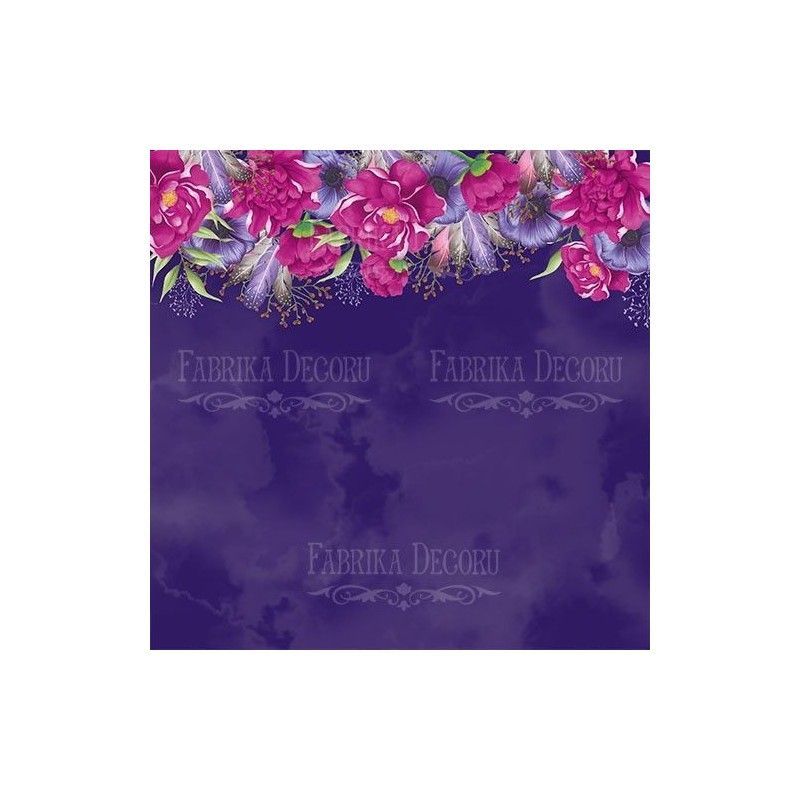 SET DE PAPELES MIND FLOWERS 20 X 20 CM (DOBLE CARA)