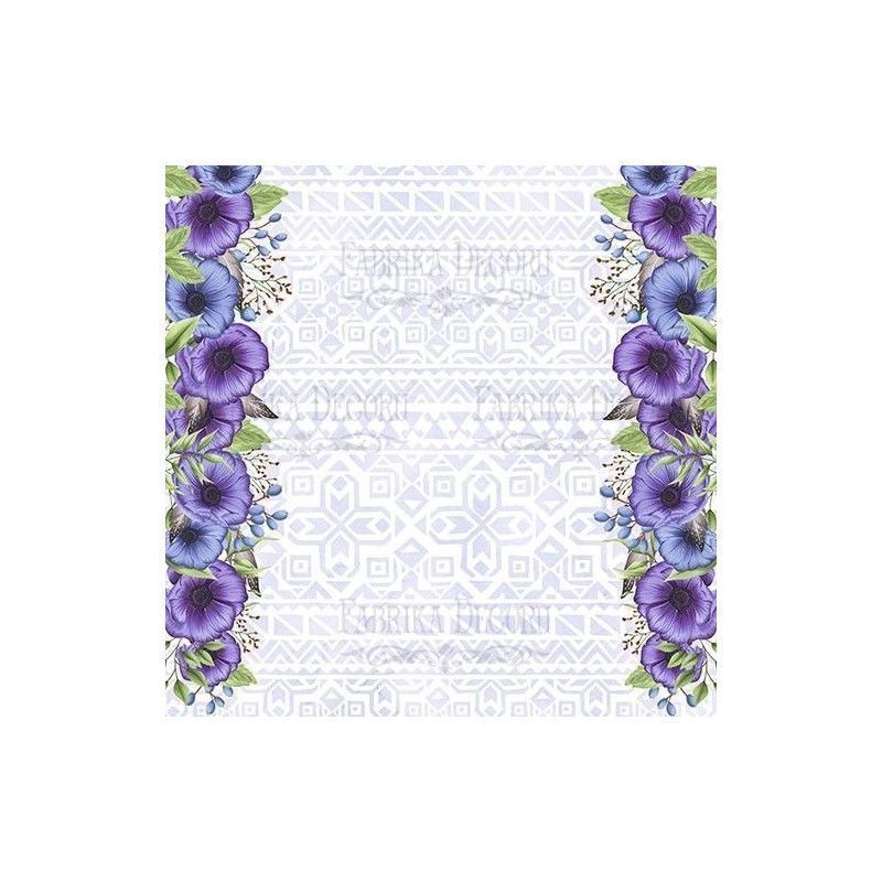 SET DE PAPELES MIND FLOWERS 20 X 20 CM (DOBLE CARA)