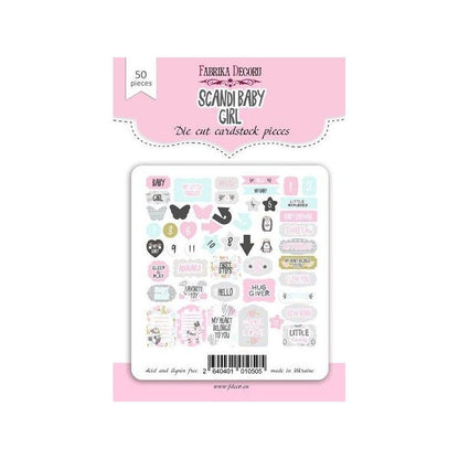 DIE CUTS SCANDI BABY GIRL (50 PCS)