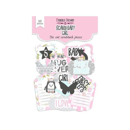 DIE CUTS SCANDI BABY GIRL (50 PCS)